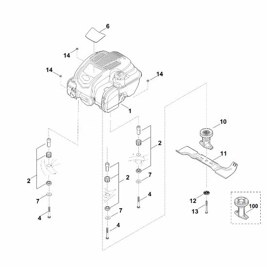 Bild von F - Motor, Messer RM 545.0