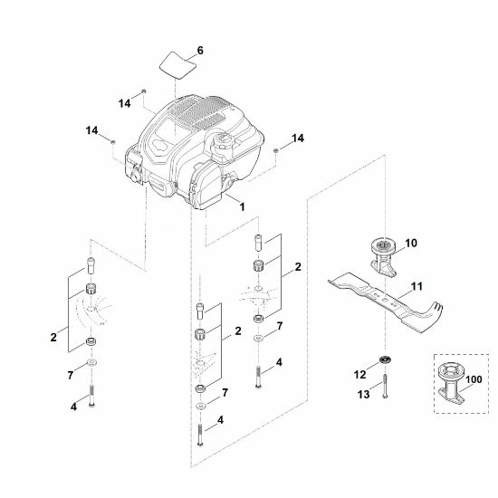 Bild von F - Motor, Messer RM 545.0 T