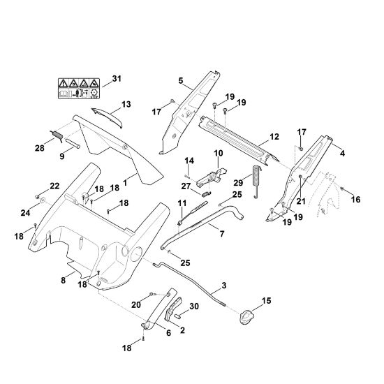 Bild von C - Rahmen, Höhenverstellung RM 545.0 VR