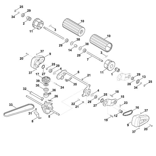 Bild von E - Hinterachse, Antrieb RM 545.0 VR
