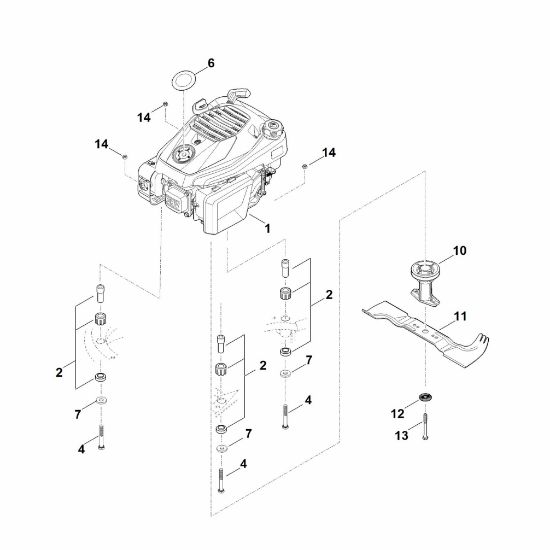 Bild von F - Motor, Messer RM 545.1