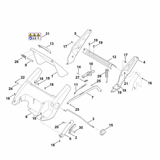 Bild von C - Rahmen, Höhenverstellung RM 545.1 T