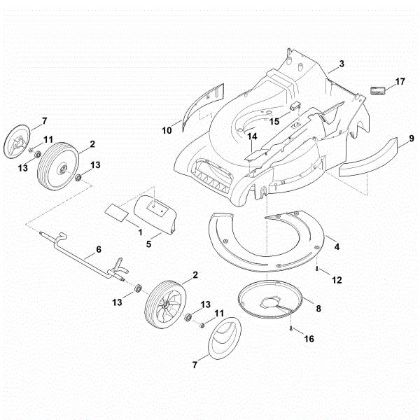 Bild von D - Gehäuse, Vorderachse RM 545.1 V