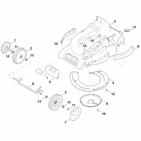 Bild von D - Gehäuse, Vorderachse RM 545.1 V
