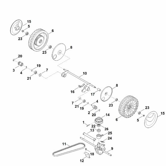 Bild von E - Hinterachse, Getriebe RM 545.1 V
