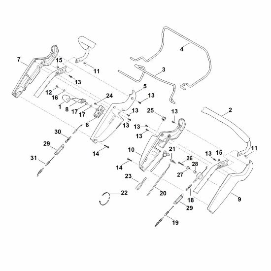 Bild von A - Lenker Oberteil RM 545.1 VE