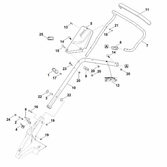 Bild von B - Lenker Unterteil RM 650.0 V