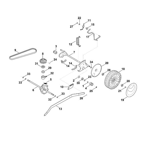 Bild von E - Hinterachse, Getriebe RM 650.0 V