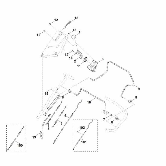 Bild von A - Lenker Oberteil RM 650.0 VE
