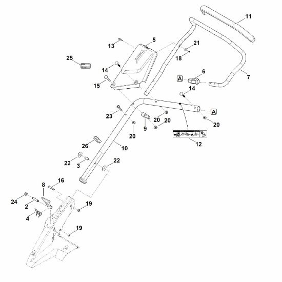 Bild von B - Lenker Unterteil RM 650.0 VE