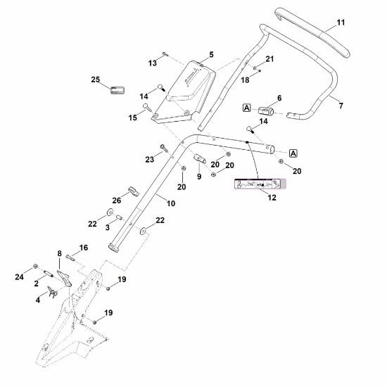 Bild von B - Lenker Unterteil RM 650.1 VE