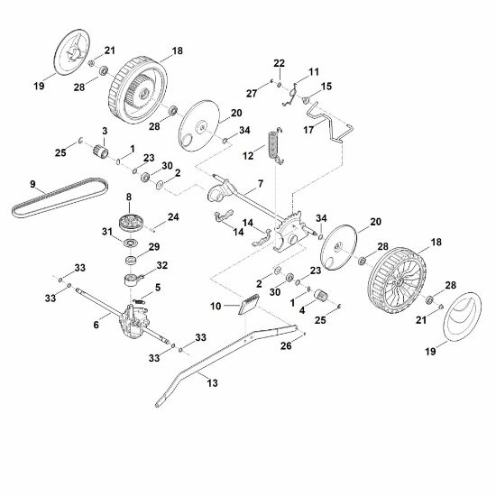 Bild von E - Hinterachse, Getriebe RM 650.1 VE