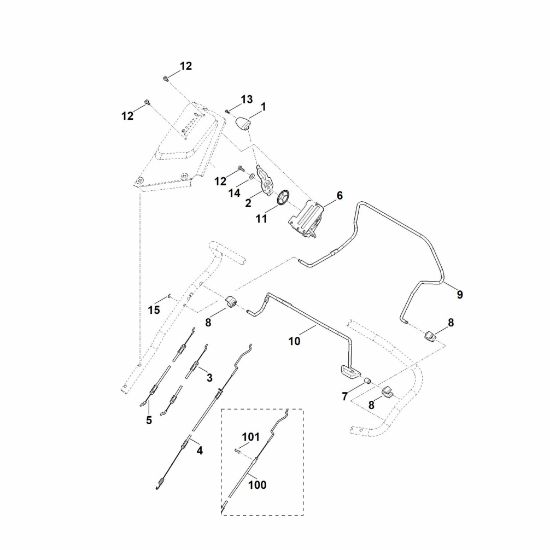 Bild von A - Lenker Oberteil RM 655.0 V