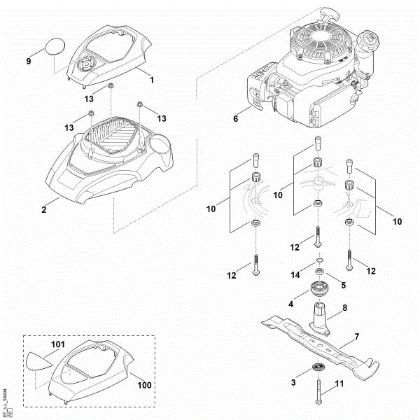 Bild von F - Motor, Messer RM 655.0 V