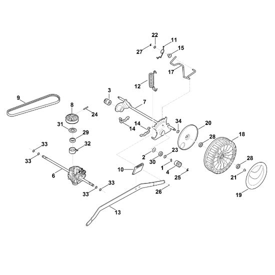 Bild von E - Hinterachse, Getriebe RM 655.0 VS