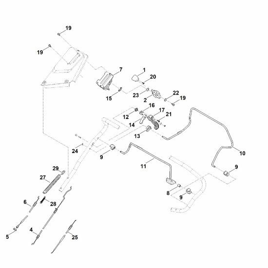 Bild von A - Lenker Oberteil RM 655.1 RS