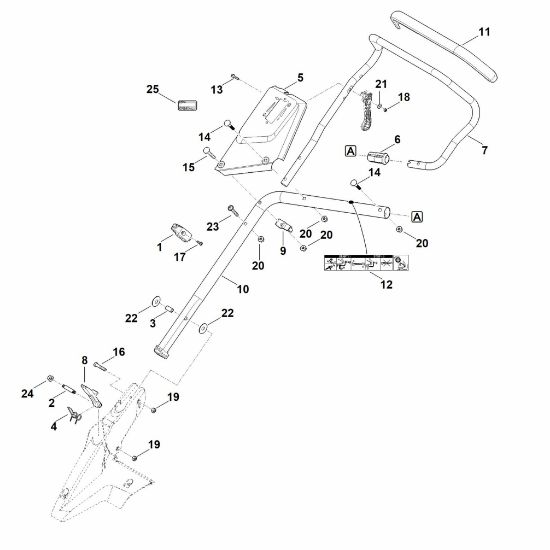Bild von B - Lenker Unterteil RM 655.1 VS