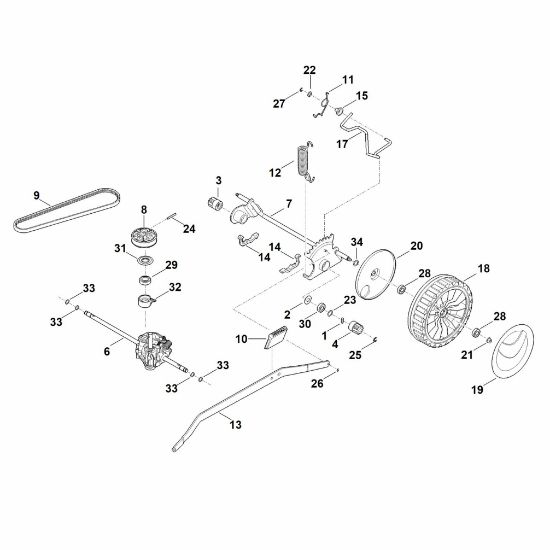 Bild von E - Hinterachse, Getriebe RM 655.1 VS