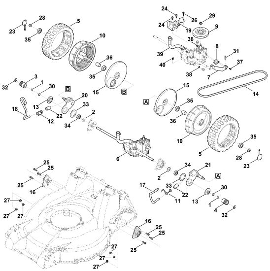Bild von E - Höhenverstellung hinten, Antrieb RM 756.0 YS