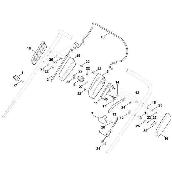 Bild von A - Lenker Oberteil RL 540.0