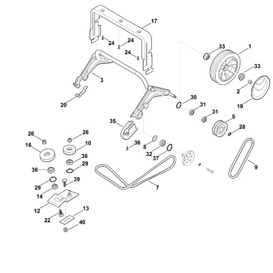Bild von E - Hinterachse, Antrieb RL 540.0
