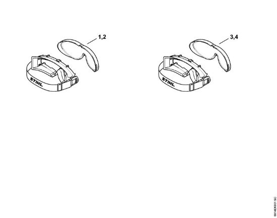 Gesichtsschutze und Gehörschutze Schutzbrille ULTRASONIC klar Schutzbrille ULTRASONIC der Marke Stihl