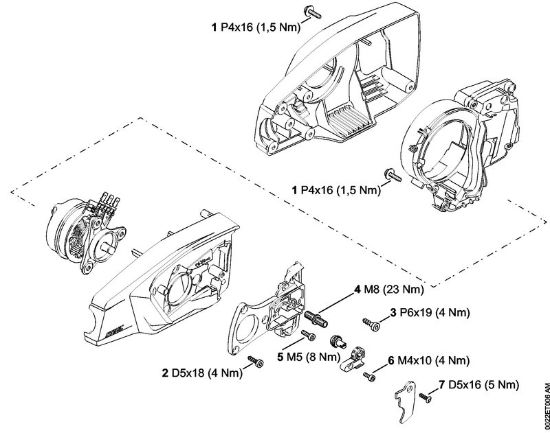 Akku-Hoch-Entaster (HTA) HTA 65 Anziehdrehmomente der Marke Stihl