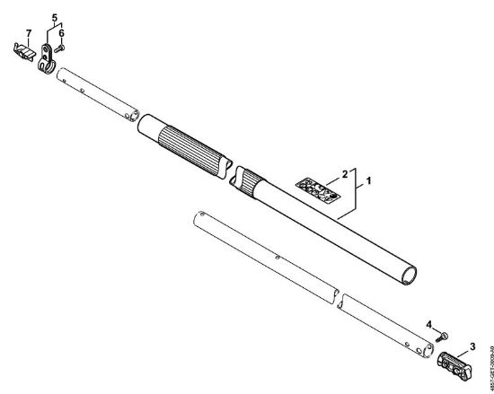 Akku-Hoch-Entaster (HTA) HTA 65 Schaft der Marke Stihl