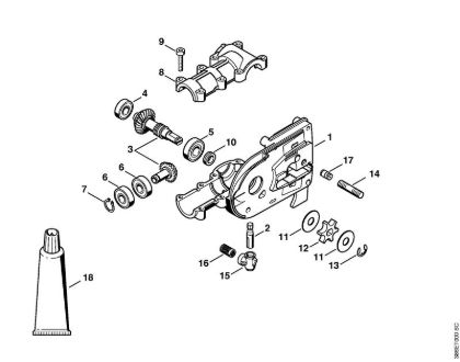 Elektro-Hoch-Entaster (HTE) HTE 60 Getriebe der Marke Stihl