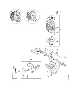 Bild von Zylinder, Kurbelwanne   508613634 HT 101