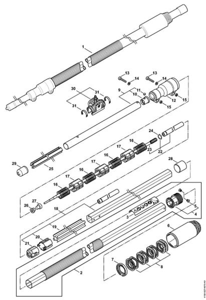 Hoch-Entaster (HT) HT 103 Schaft der Marke Stihl