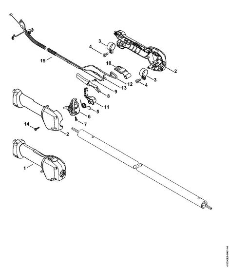 Hoch-Entaster (HT) HT 105 Handgriff der Marke Stihl