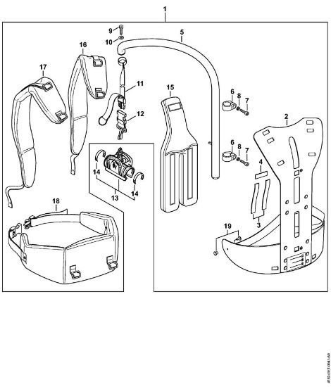 Hoch-Entaster (HT) HT 105 Rückentragsystem RTS der Marke Stihl