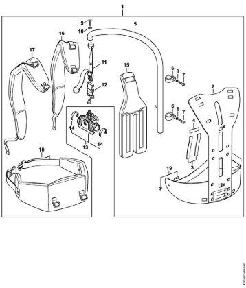 Hoch-Entaster (HT) HT 130 Rückentragsystem RTS der Marke Stihl
