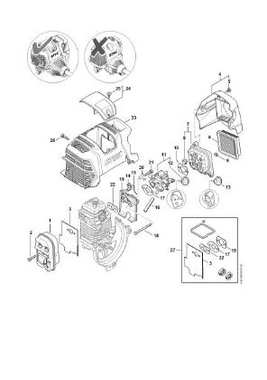 Bild von Schalldämpfer, Luftfilter HT 130