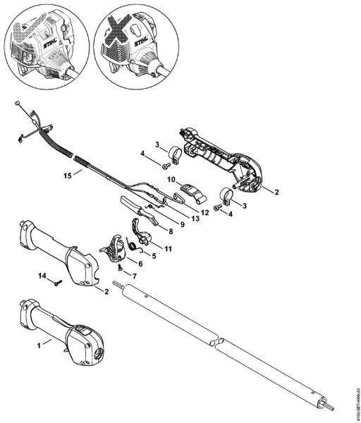 Hoch-Entaster (HT) HT 131 Handgriff der Marke Stihl