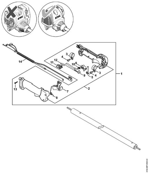 Hoch-Entaster (HT) HT 131 Handgriff   5 08 571 577 der Marke Stihl