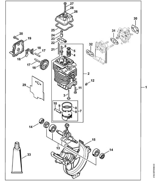 Hoch-Entaster (HT) HT 131 Triebwerk Ã˜ 43 mm der Marke Stihl