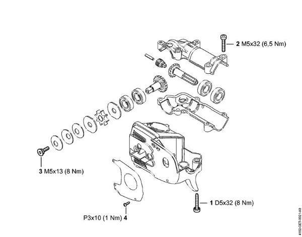 Hoch-Entaster (HT) HT 132 Anziehdrehmomente der Marke Stihl