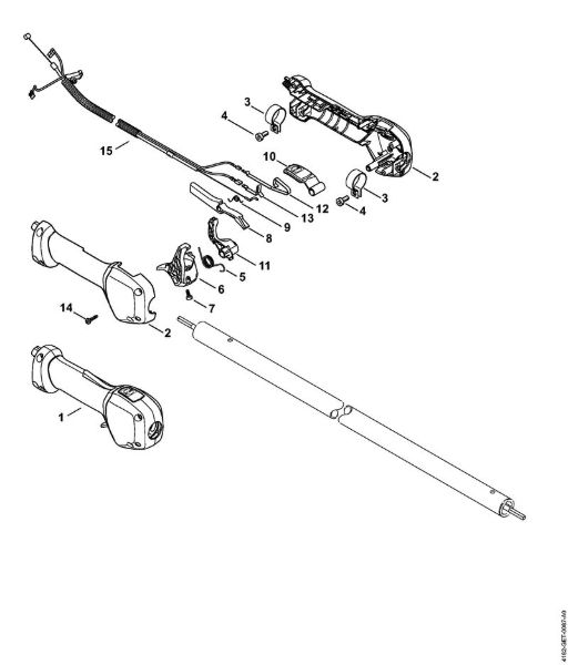 Hoch-Entaster (HT) HT 132 Handgriff der Marke Stihl
