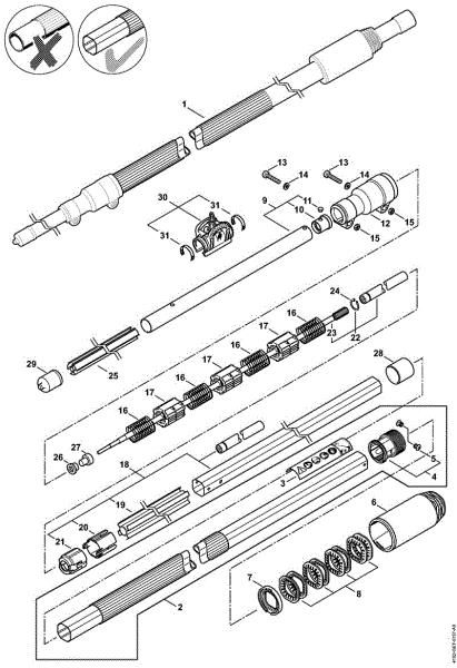 Hoch-Entaster (HT) HT 133 Schaft der Marke Stihl