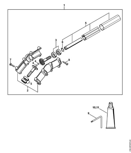 Hoch-Entaster (HT) HT 133 Winkelgetriebe der Marke Stihl