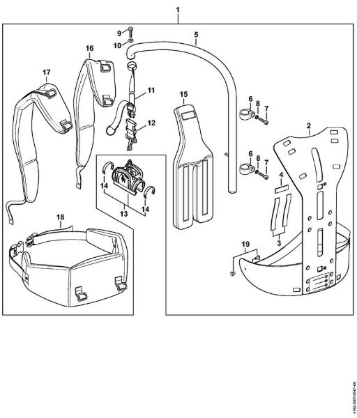 Hoch-Entaster (HT) HT 135 Rückentragsystem RTS der Marke Stihl