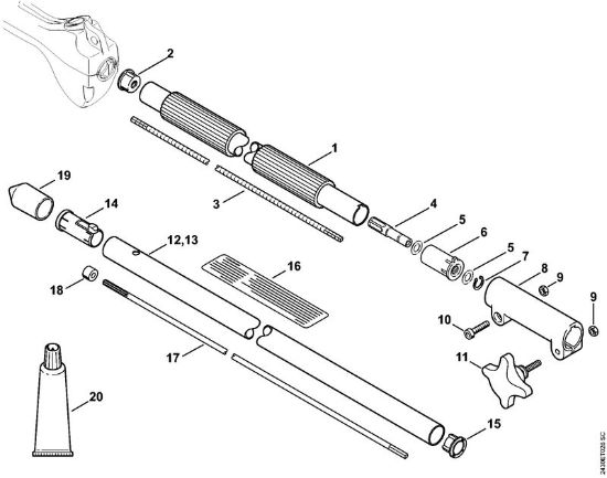 Hoch-Entaster (HT) HT 56 C-E Schaft der Marke Stihl