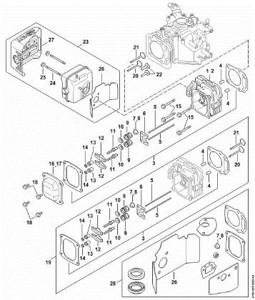 Bild von Zylinder, Ventilsteuerung, Schalldämpfer RB 200