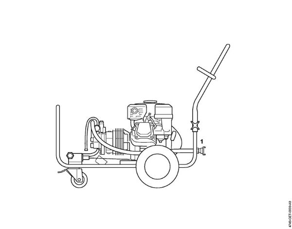 Benzinhochdruckreiniger (RB) RB 301 Maschinennummer der Marke Stihl