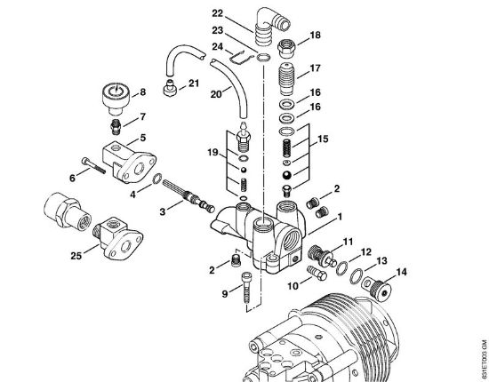 Benzinhochdruckreiniger (RB) RB 301 Regelsicherheitsblock der Marke Stihl
