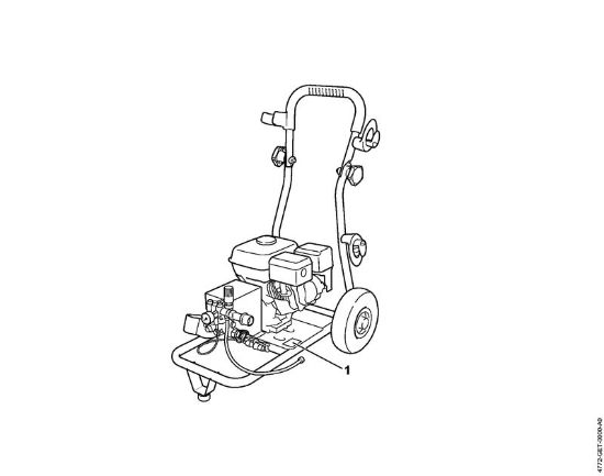 Benzinhochdruckreiniger (RB) RB 302 Maschinennummer der Marke Stihl