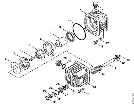 Benzinhochdruckreiniger (RB) RB 302 Pumpe der Marke Stihl