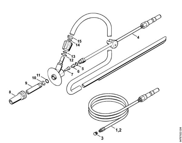 Benzinhochdruckreiniger (RB) RB 302 Rohrreinigungsset, Sand-Nassstrahleinrichtung der Marke Stihl